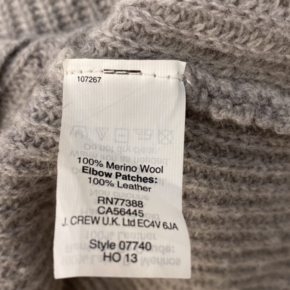 Madewell Wool Sweater with Leather Elbow Patches - Picture 8 of 9